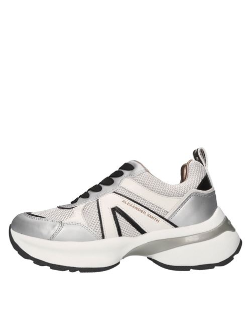 Sneakers in pelle, ecopelle e tessuto ALEXANDER SMITH | VICTORIA WOMAN VIW 1175ARGENTO-NERO